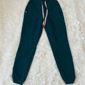 Figs Joggers with Pink Drawstring